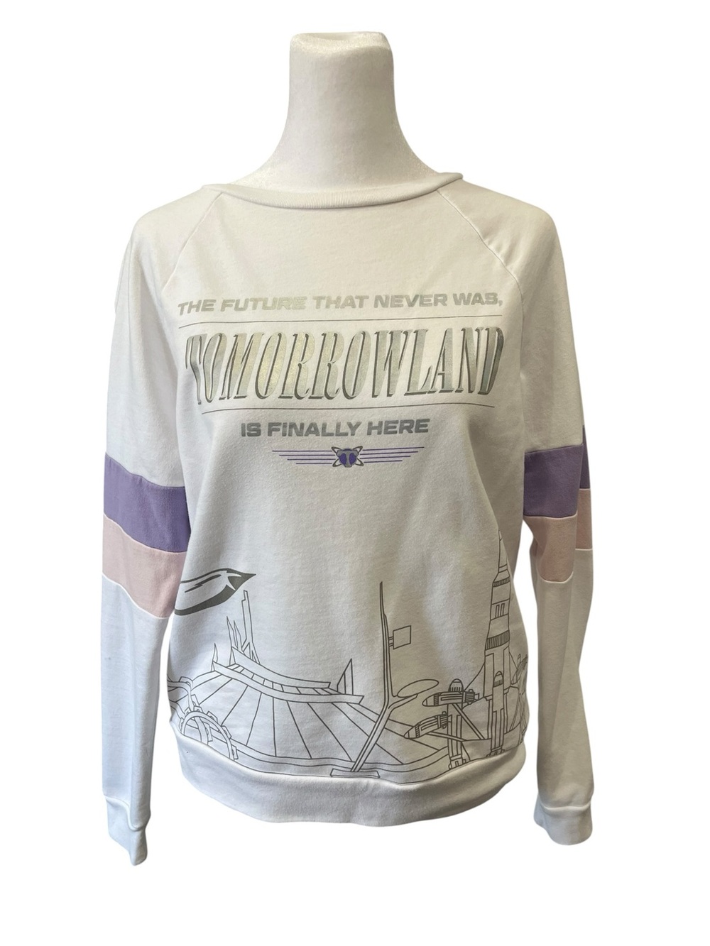 Disneyland Tomorrowland Graphic Pullover Sweatshirt Size Medium